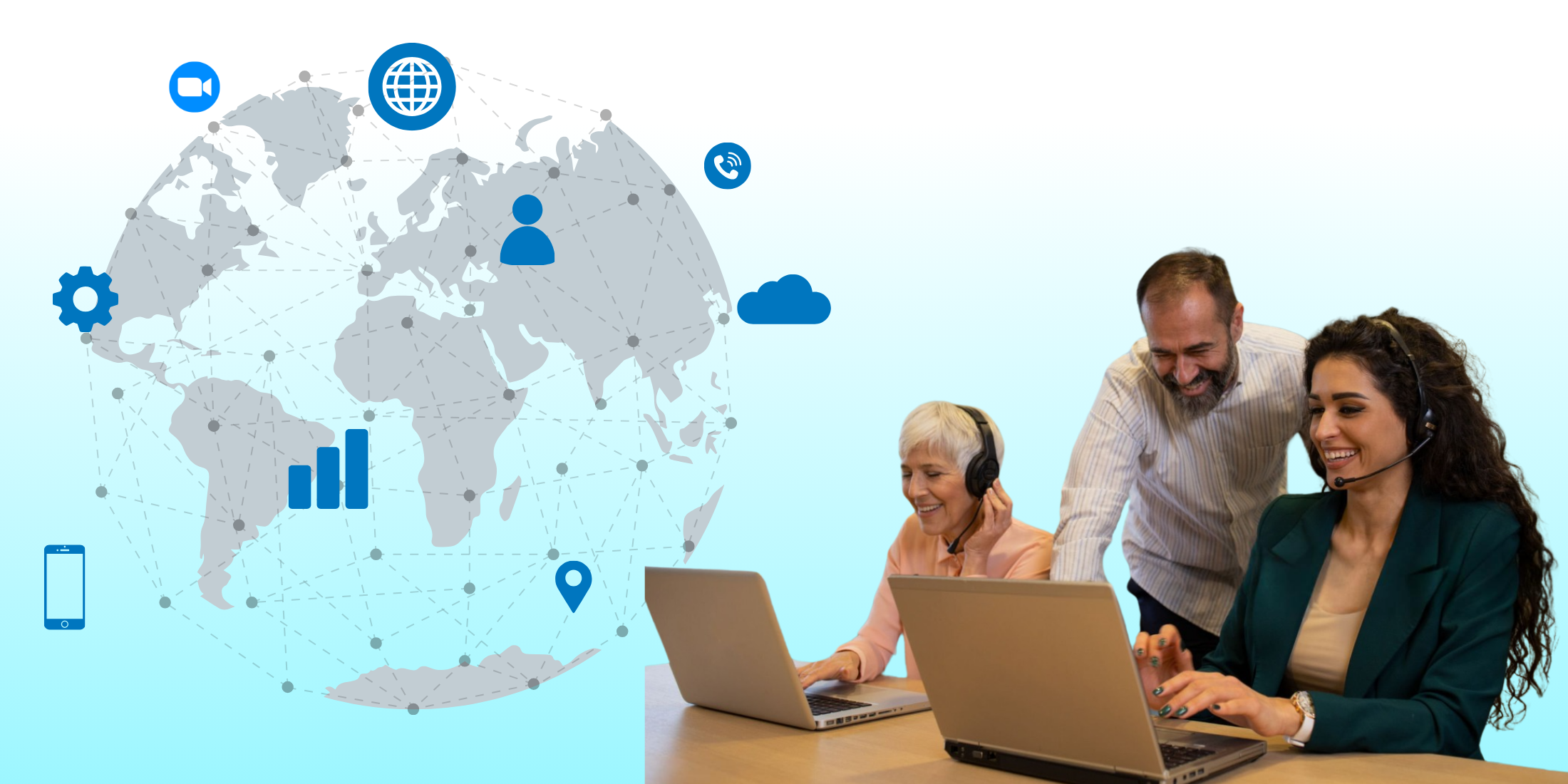 Team working in an office